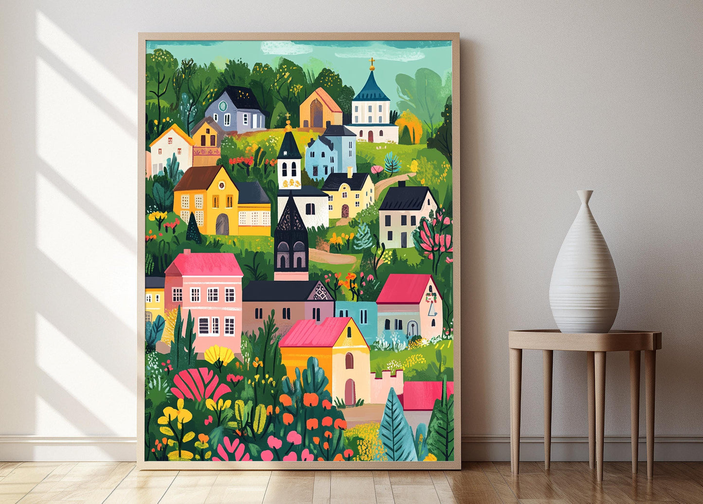 Affiche Village de Biélorussie – Poster Paysage rustique d'Europe de l'Est