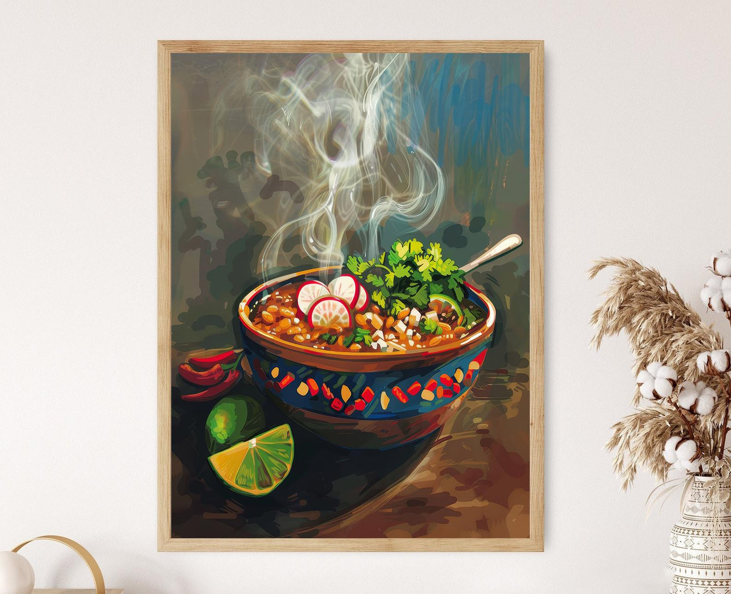 Affiche Pozole – Imprimerie d'art de plat mexicain traditionnel