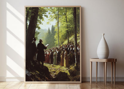 Affiche Huguenots – Art Imprimé sur la Foi Protestante et l'Histoire Religieuse