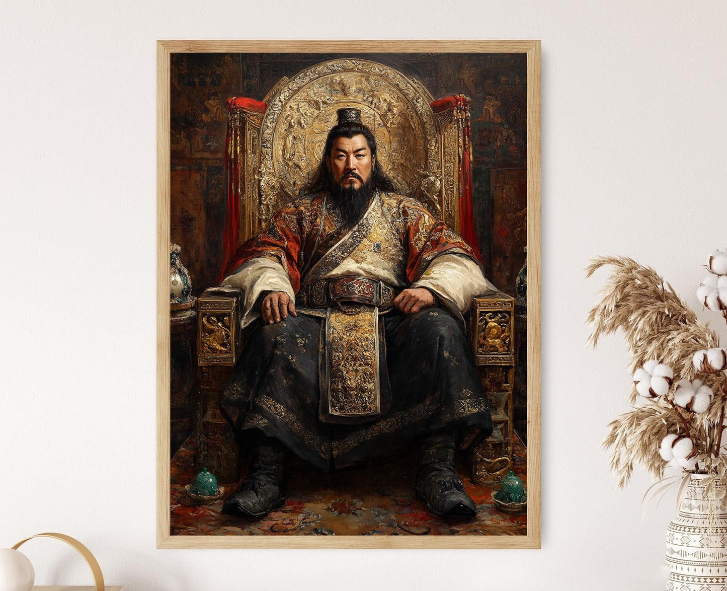 Affiche Gengis Khan – Portrait de l'unificateur de l'Empire Mongol