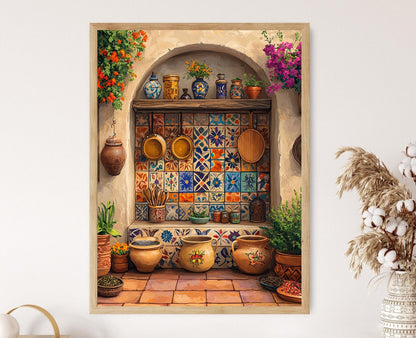 Affiche Carreaux de Mosaïque Libanaise – Poster Art Déco Géométrique