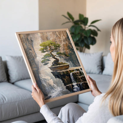 Affiche Jardin Zen – Impression artistique délicate de bonsaï japonais