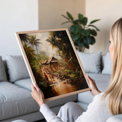 Affiche Bayanihan – Impression artistique de la culture philippine