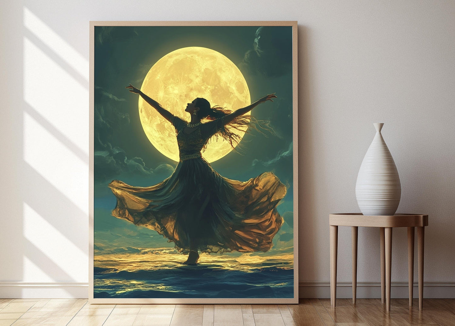 Affiche Danse Dabke Syrienne – Art du Folk Moyen-Orient sous la Lune