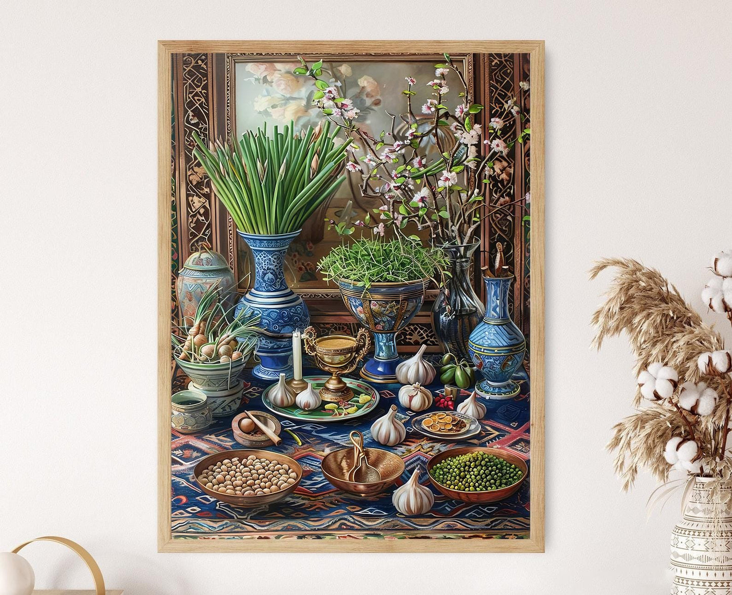 Affiche Nowruz Haft Sin – Peinture pour le Nouvel An Persan