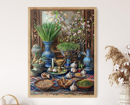 Affiche Nowruz Haft Sin – Peinture pour le Nouvel An Persan