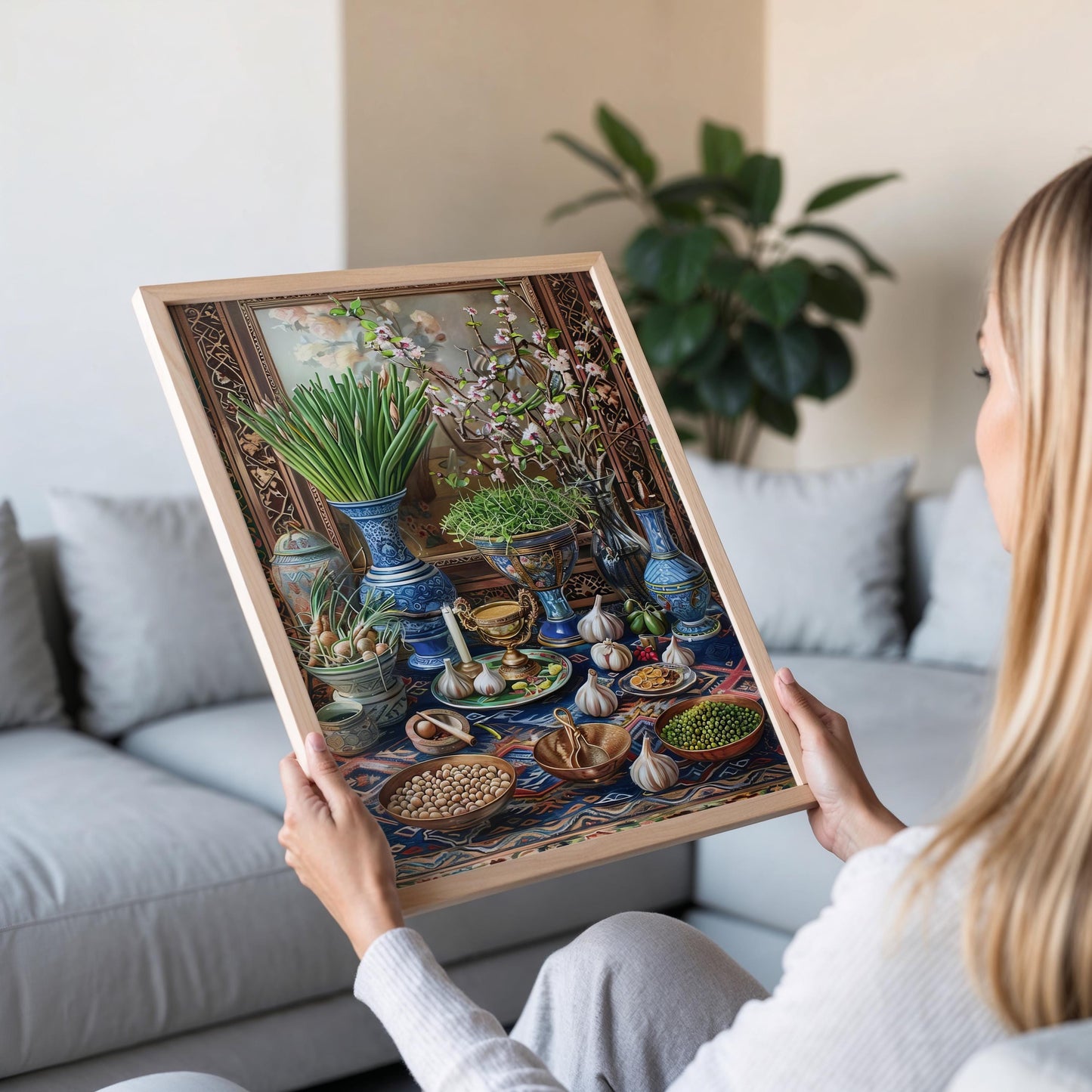 Affiche Nowruz Haft Sin – Peinture pour le Nouvel An Persan