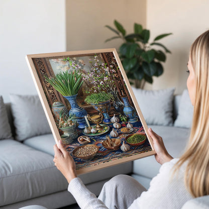 Affiche Nowruz Haft Sin – Peinture pour le Nouvel An Persan