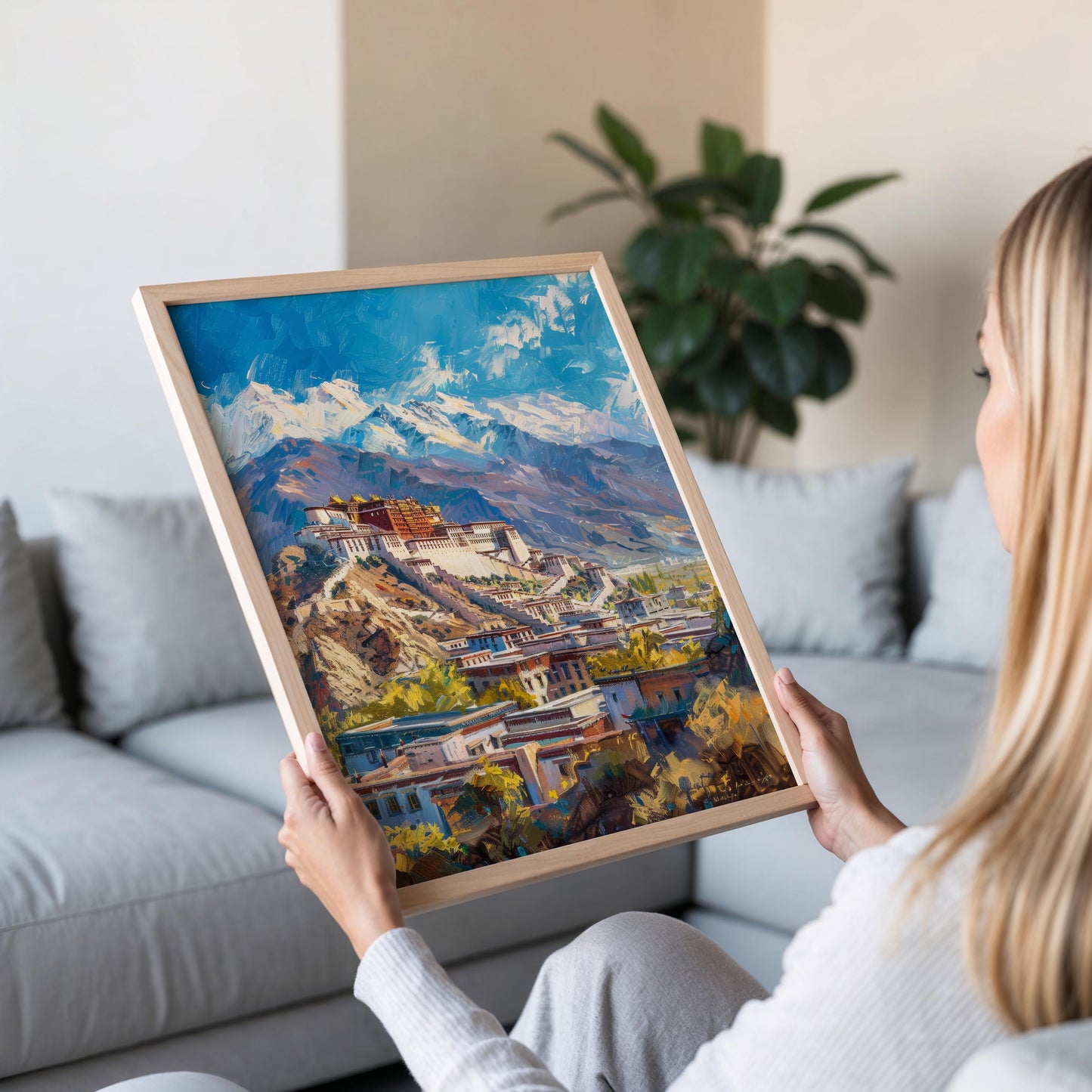 Affiche Palais de Potala – Poster Architecture Ancienne de Lhassa