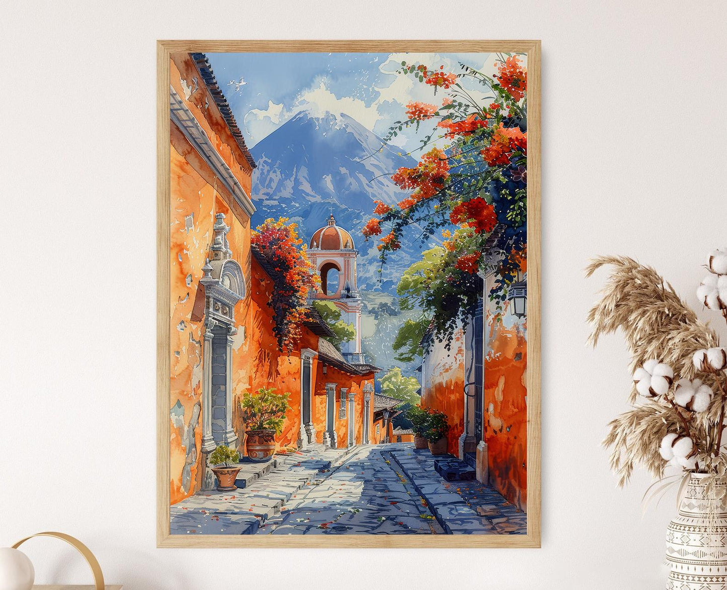 Affiche Antigua Guatemala – Impression d’art sur l'architecture coloniale