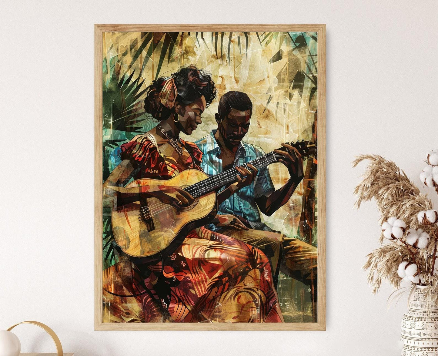 Affiche Afro Brésilienne – Art Culturel pour Décor de Salon