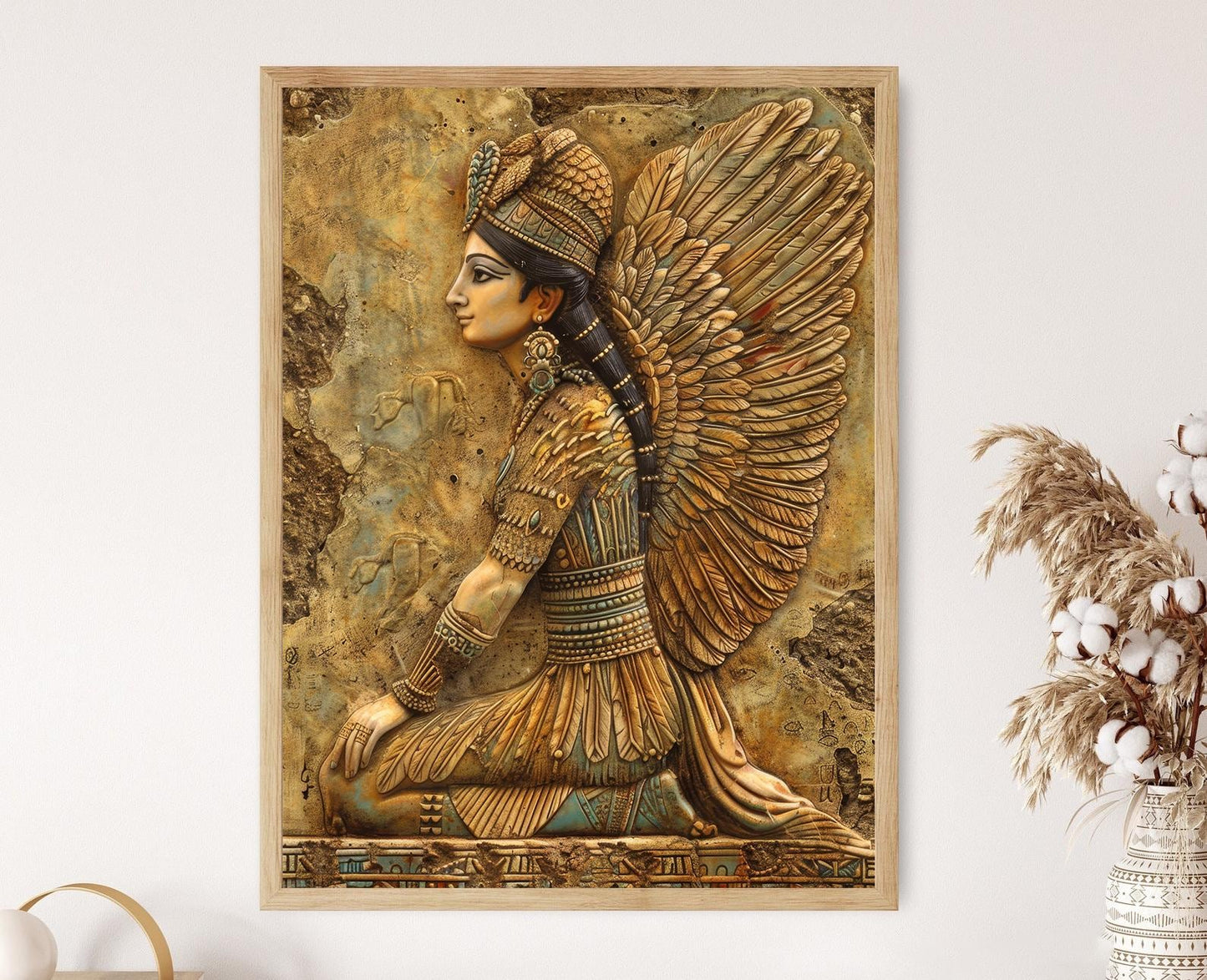 Affiche Inanna, Déesse Sumérienne – Impression Artistique Mésopotamienne