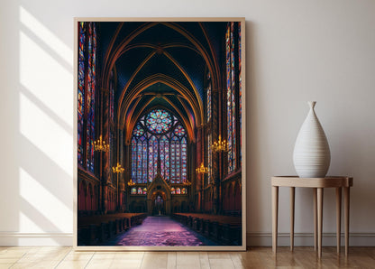 Affiche Cathédrale Notre-Dame – Décoration Murale de Monument Français