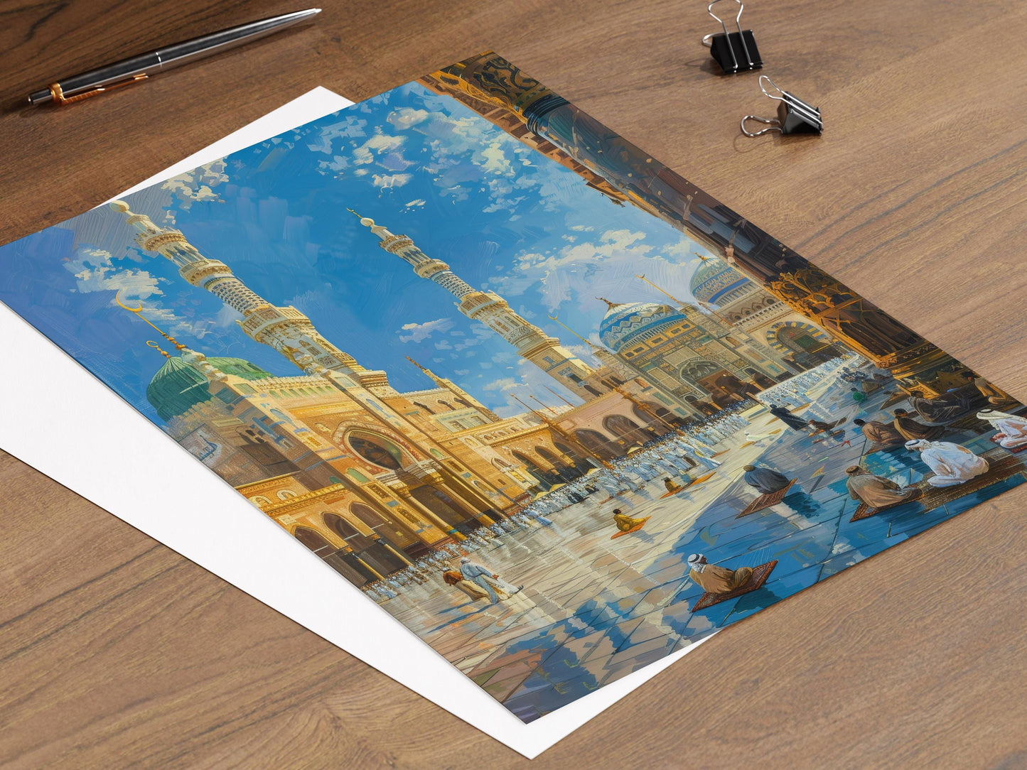 Affiche Majestueuse Al-Masjid an-Nabawi – Poster Architecture Islamique