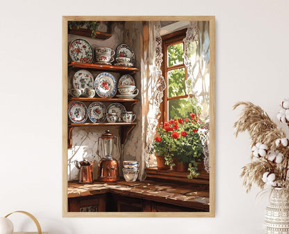 Affiche Plaque Céramique Serbe – Décor Rustique pour Cuisine