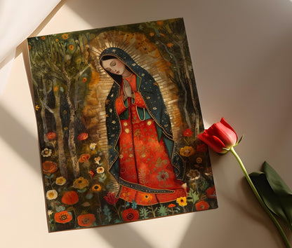 Affiche Vierge de Guadalupe – Poster Décor Religieux Murale