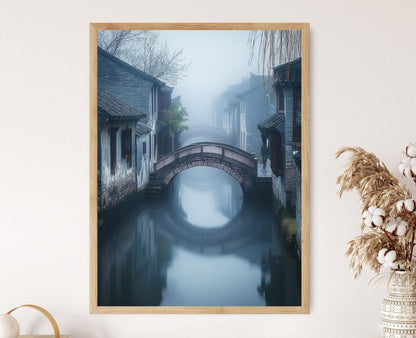 Affiche Zhouzhuang – Poster Impression Artistique de la Ville d'Eau en Chine
