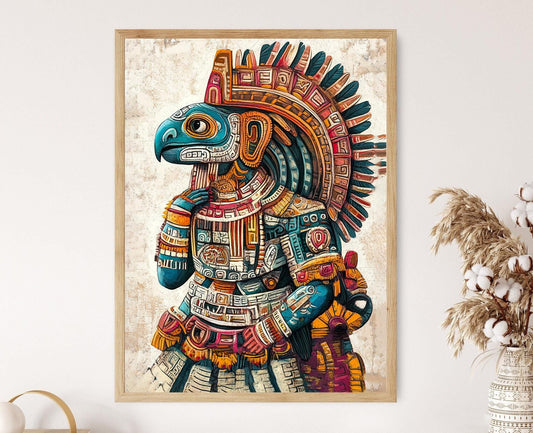 Affiche Aztec Tezcatlipoca – Poster Art Mésopotamienne Ancienne