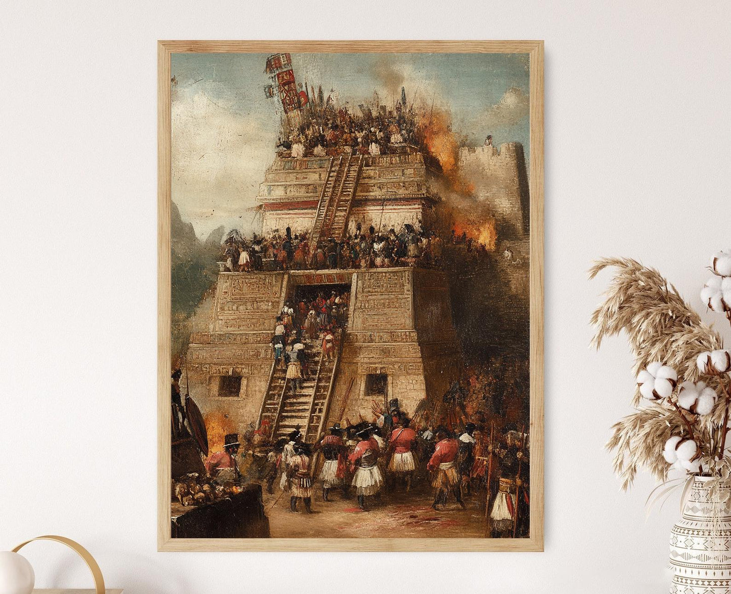 Affiche Aztec – Art Print des Rituels Sacrificiels Anciens