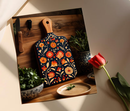 Affiche Art Populaire Polonais – Décor de Cuisine avec Wycinanki