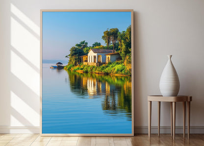 Affiche Lac Victoria – Impression Art, Lever de soleil sur l'eau