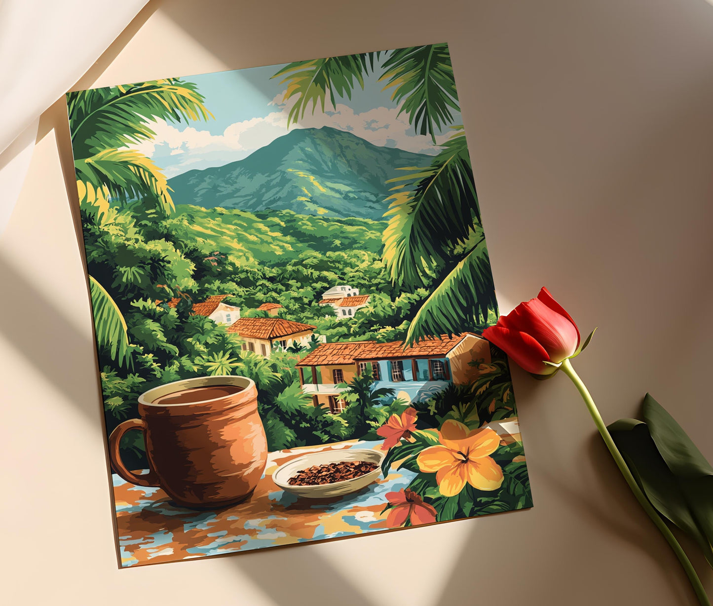 Affiche Chocolat Chaud à Charlestown – Impression d'Art du Patrimoine