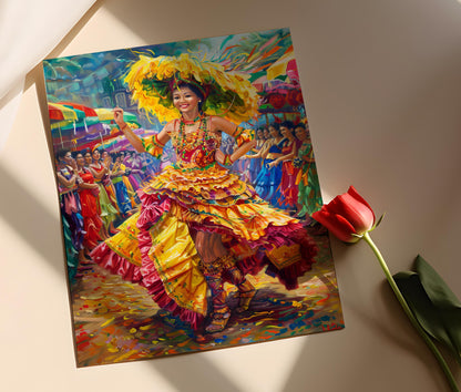 Affiche Festival Sinulog – Impression Dansante Culturelle Philippine