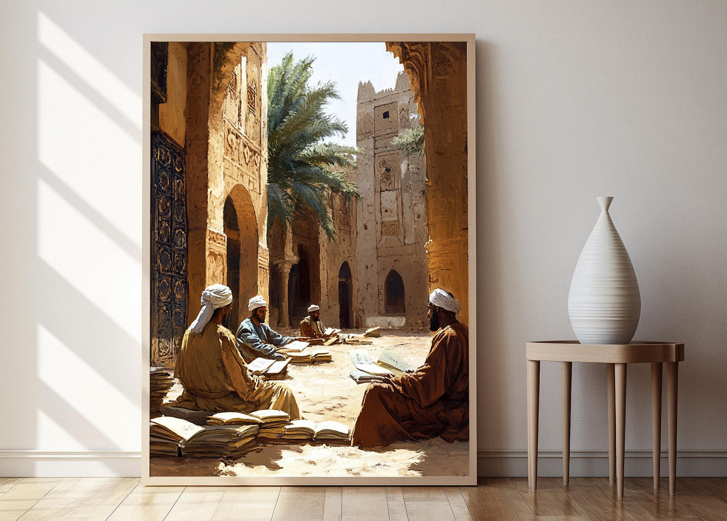 Affiche Timbuktu Scholars – Illustration de l'Ancien Mali, Décor Culturel