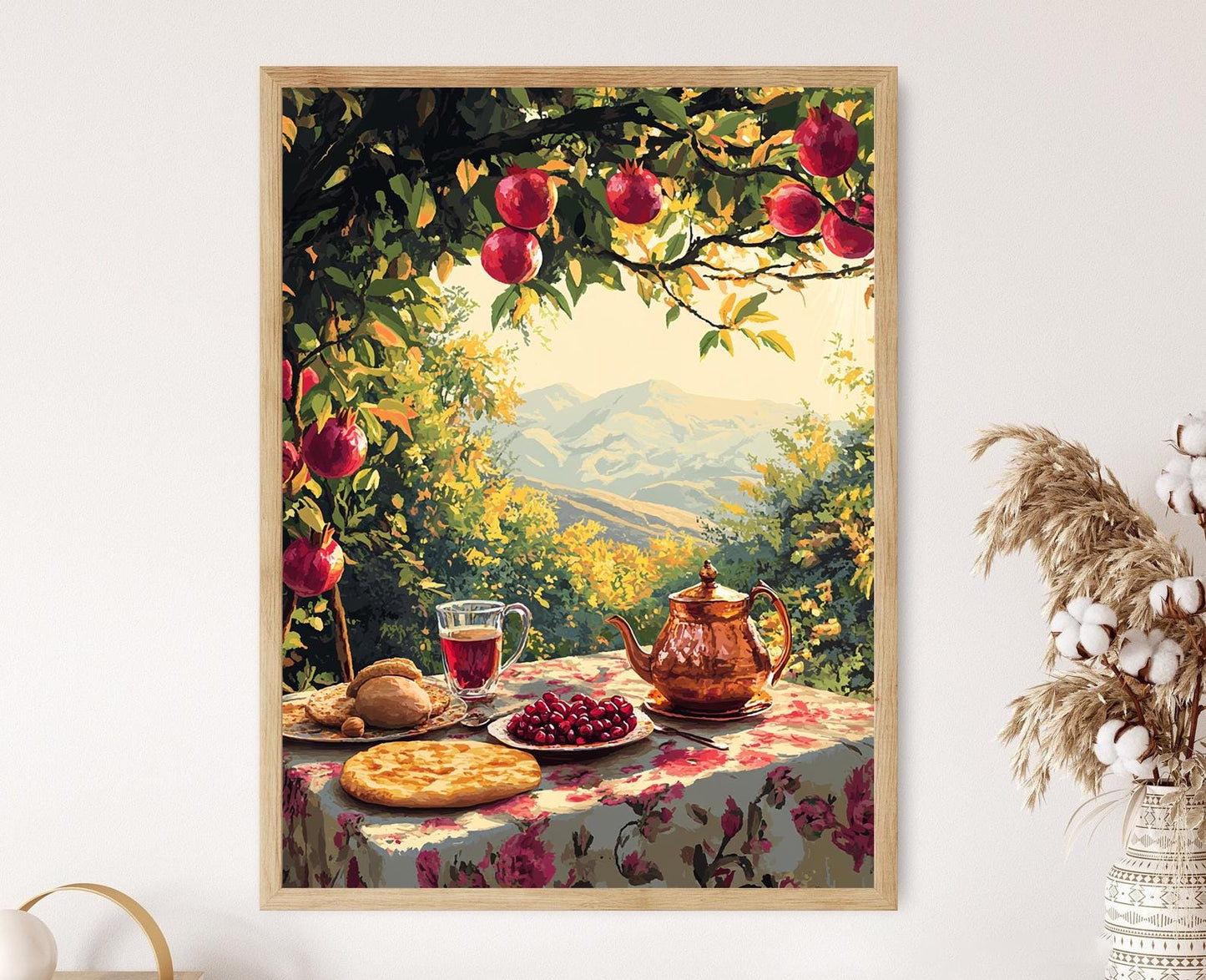 Affiche Halabja – Petit-déjeuner aux Grenades, Scène Montagneuse, Célébration Newroz