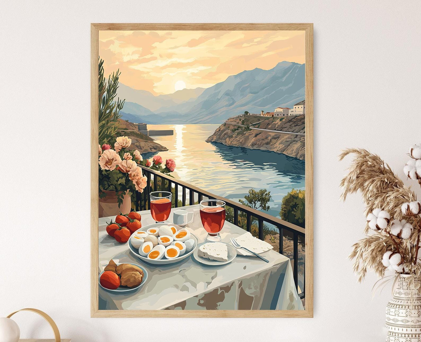 Affiche Petit-Déjeuner Kurde à Dohuk – Impression Artistique Scénique