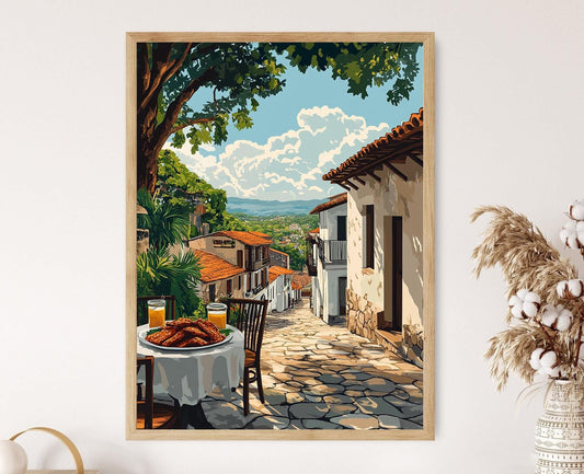 Affiche Petit-déjeuner à Vigan – Poster Art Héritage Philippin