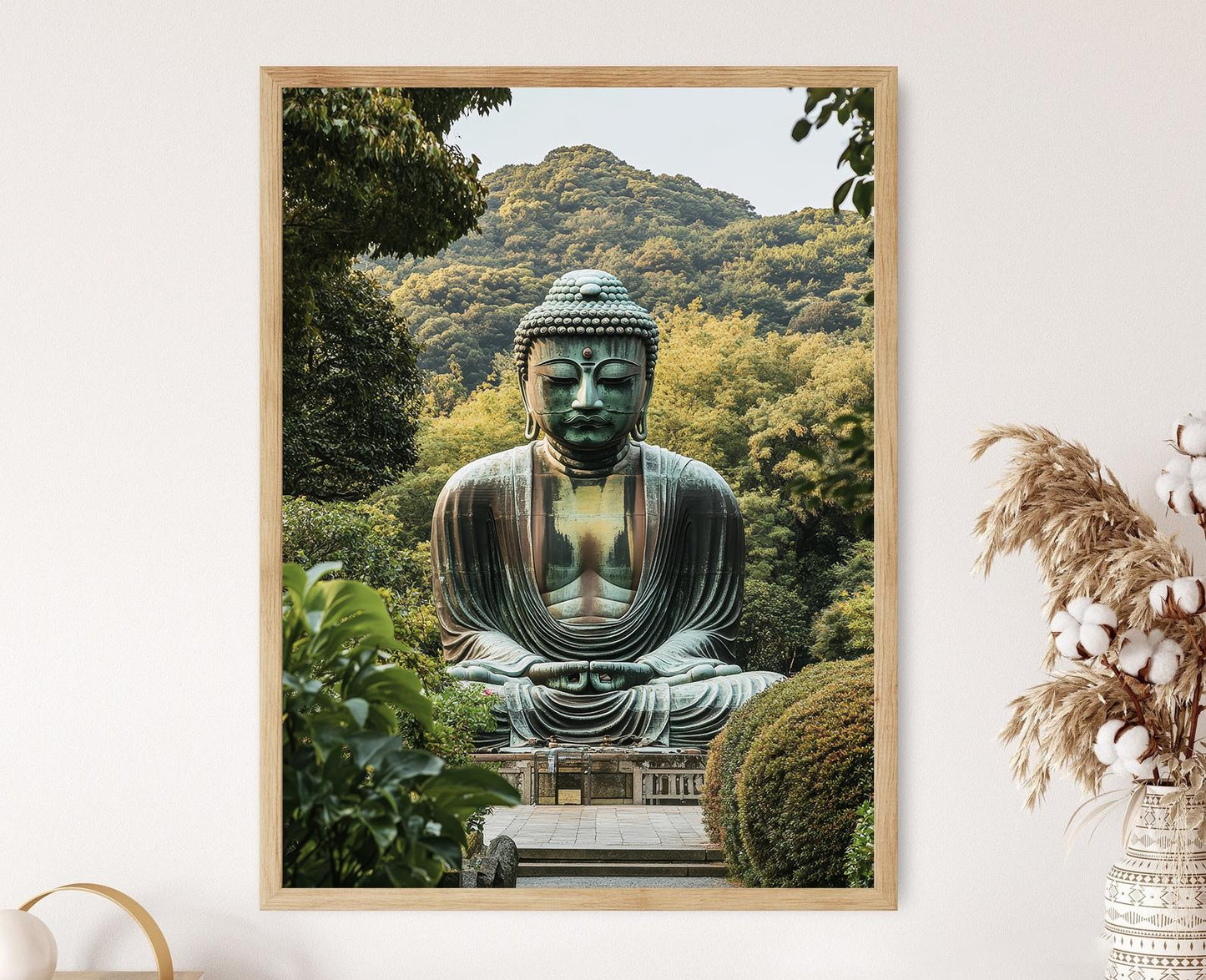 Affiche Bouddha de Kamakura – Poster Sculpture en bronze ancien du Japon
