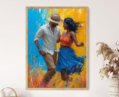 Affiche Reggaeton Vibrant – Poster Art Musicale de Porto Rico