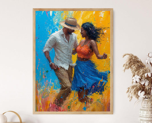 Affiche Reggaeton Vibrant – Poster Art Musicale de Porto Rico