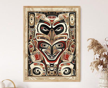 Affiche Ours Esprit – Impression Art Totem Haida