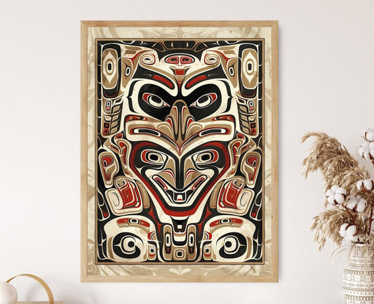 Affiche Ours Esprit – Impression Art Totem Haida