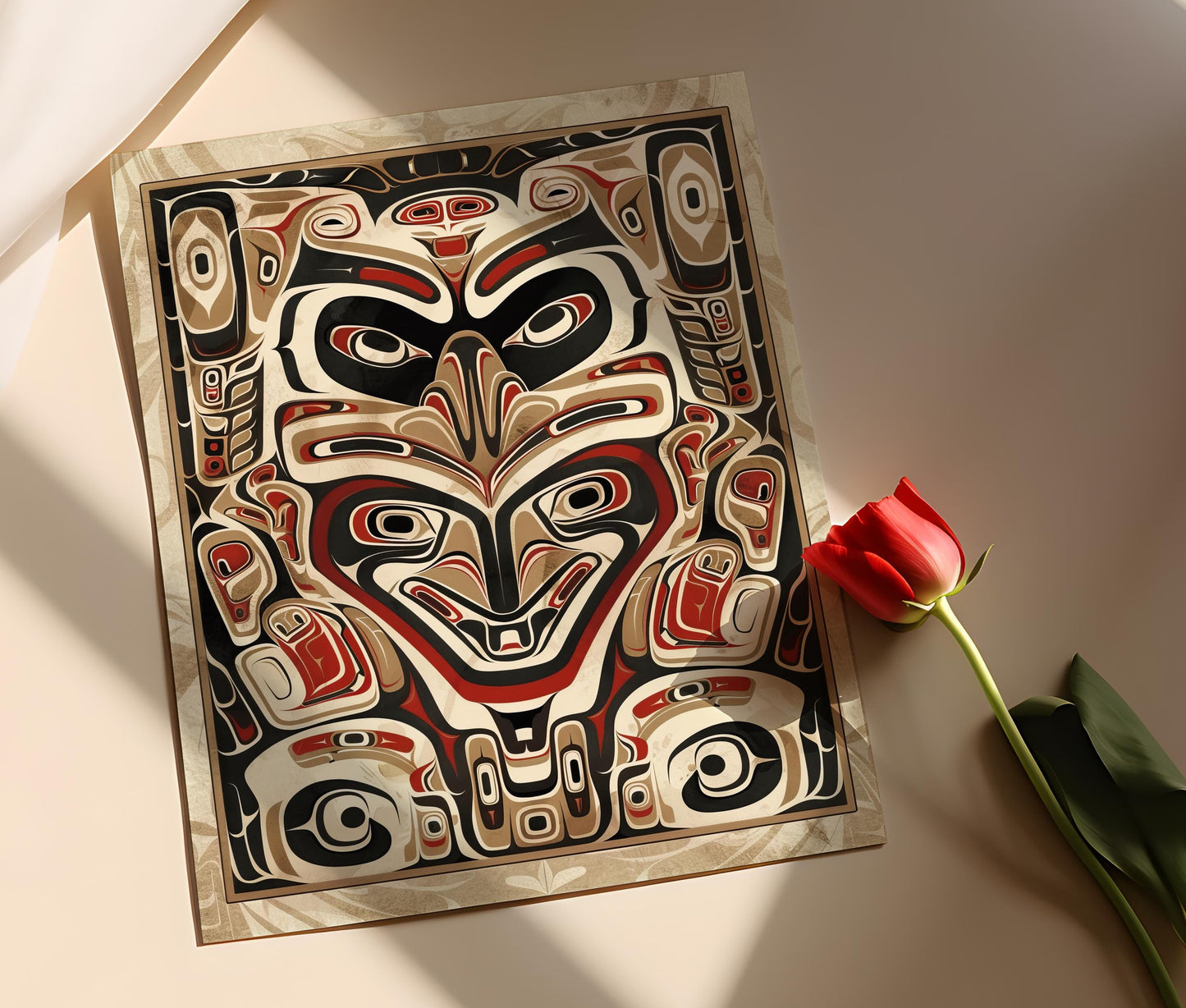 Affiche Ours Esprit – Impression Art Totem Haida