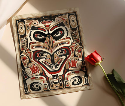 Affiche Ours Esprit – Impression Art Totem Haida