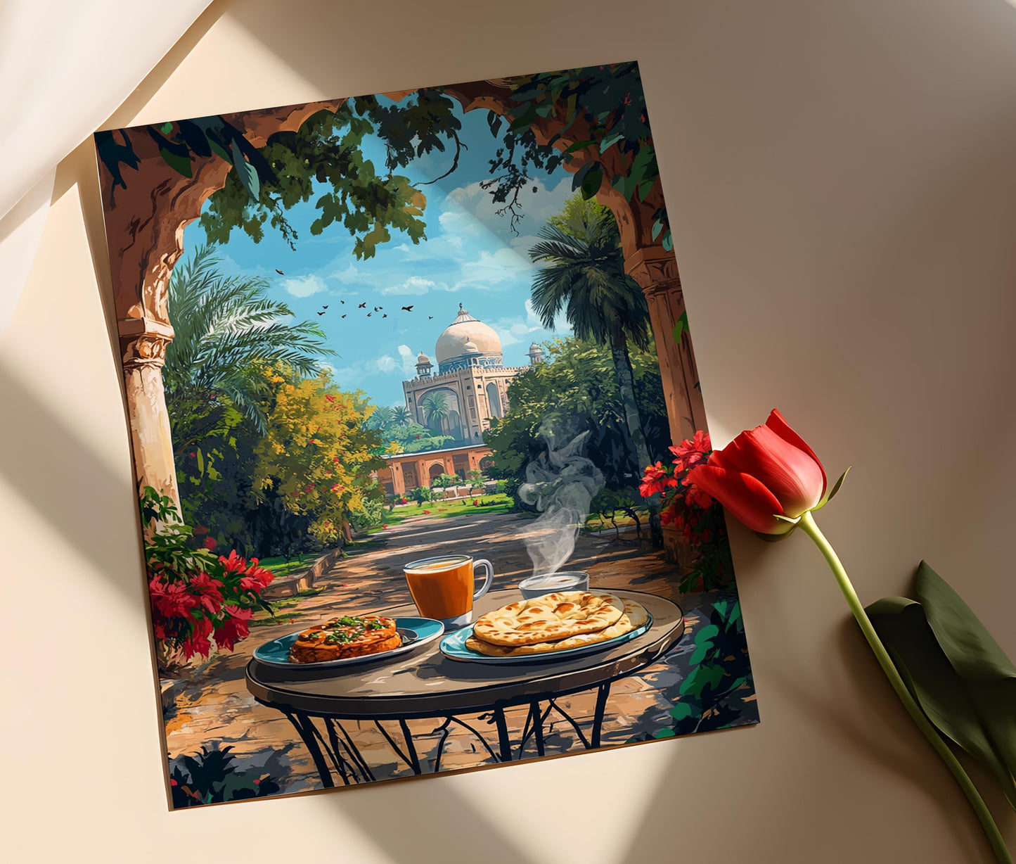 Affiche Petit-déjeuner à Multan – Poster Scène du Tombeau Shah Rukn-e-Alam