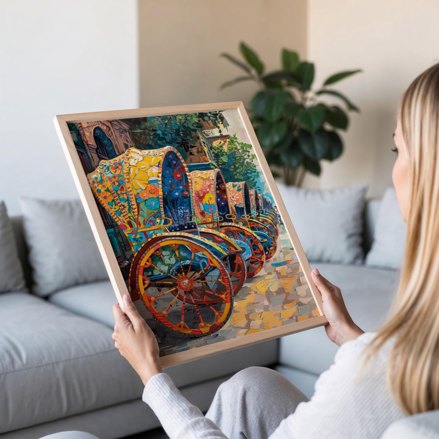 Affiche Rickshaw du Bangladesh – Impression d'Art Populaire Éclatante