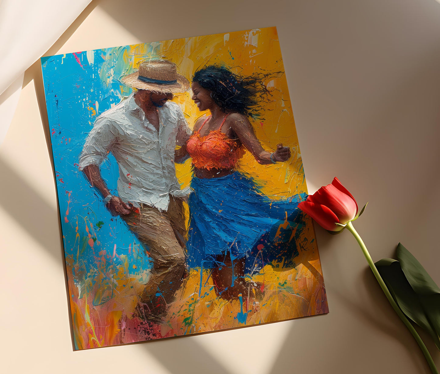 Affiche Reggaeton Vibrant – Poster Art Musicale de Porto Rico