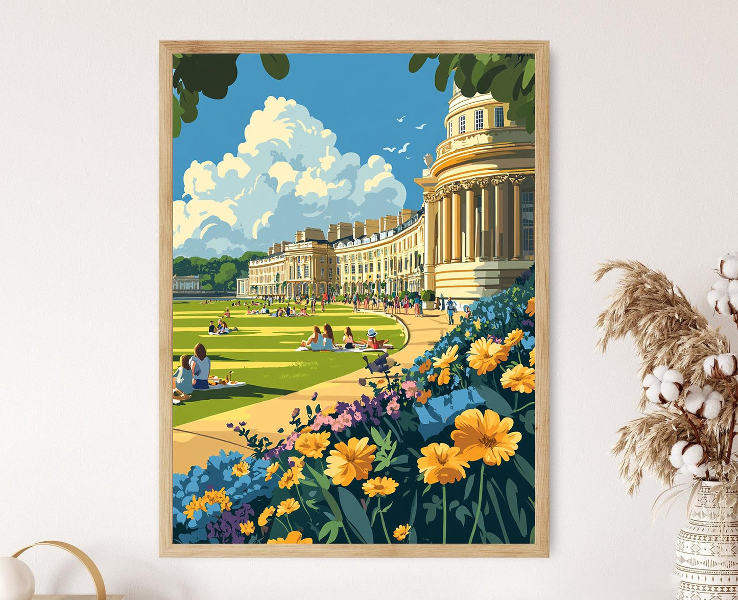 Affiche Architecture Géorgienne – Poster Royal Crescent à Bath