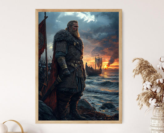 Affiche Alfred le Grand – Poster Art Historique de l'Ère Viking