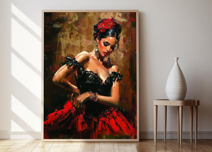 Affiche Danseuse Flamenco – Art Sensuel pour Chambre Intime