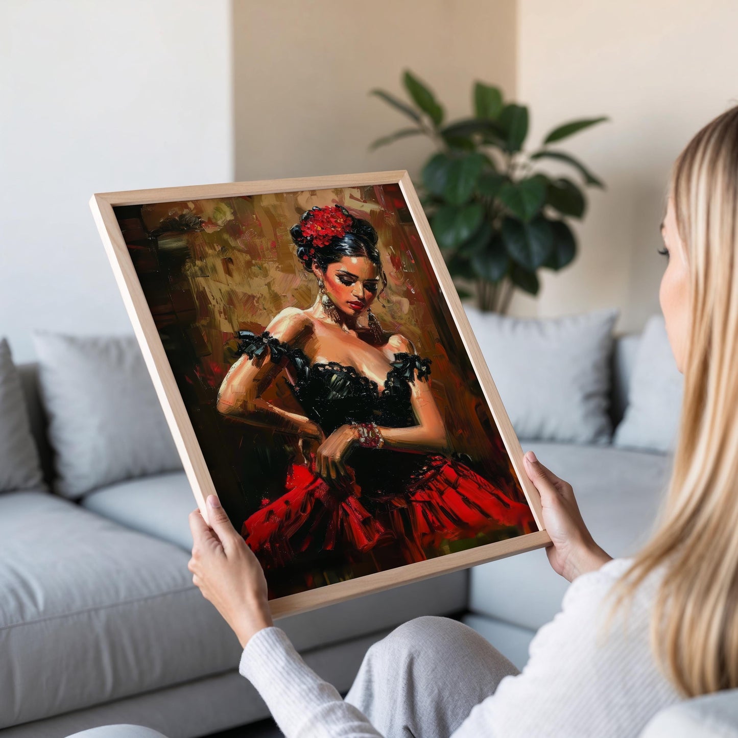 Affiche Danseuse Flamenco – Art Sensuel pour Chambre Intime