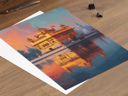 Affiche Temple d'Or – Poster Art du Sri Harmandir Sahib