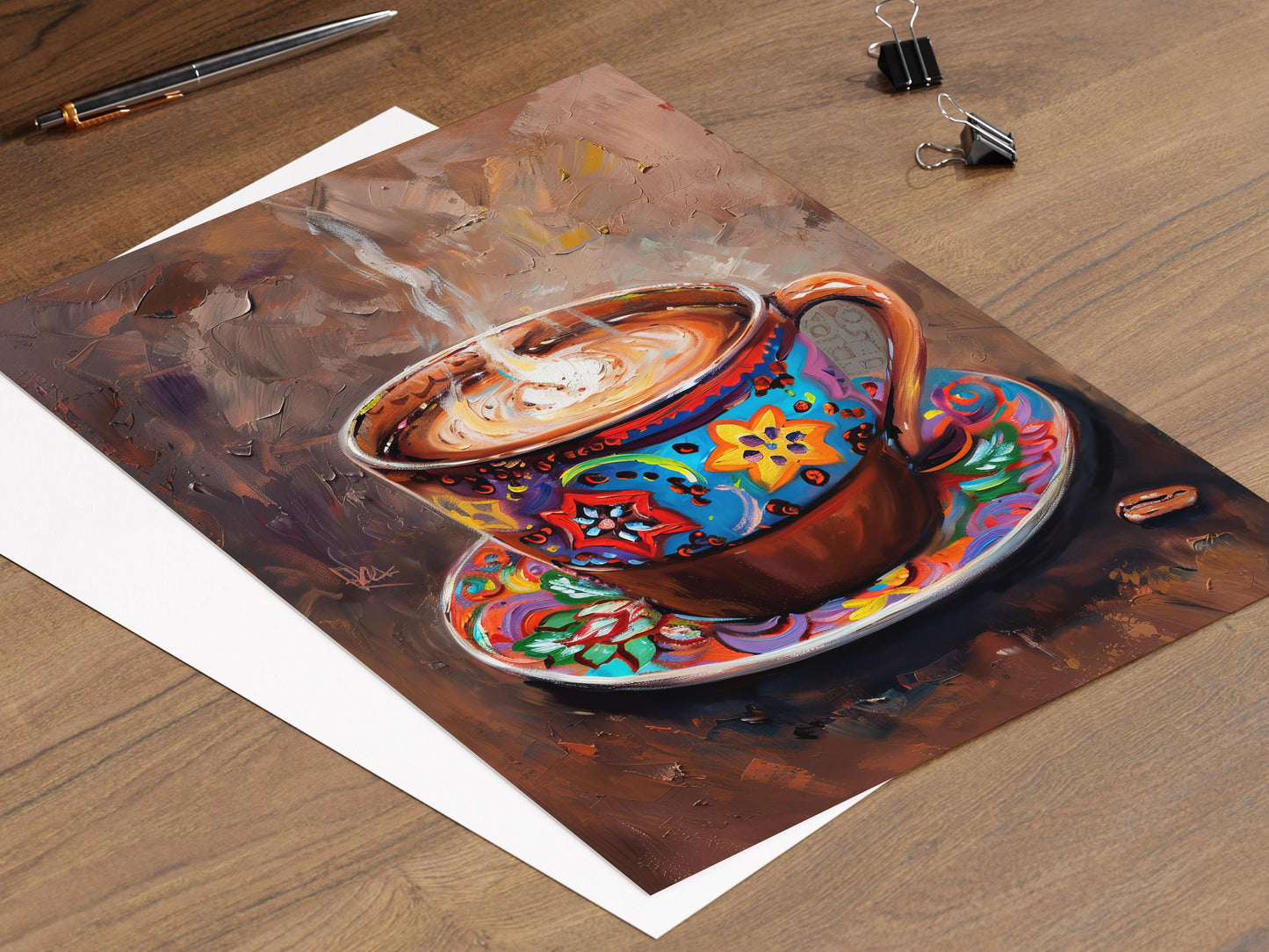 Affiche Chocolat Chaud Mexicain – Imprimé de Boisson Classique