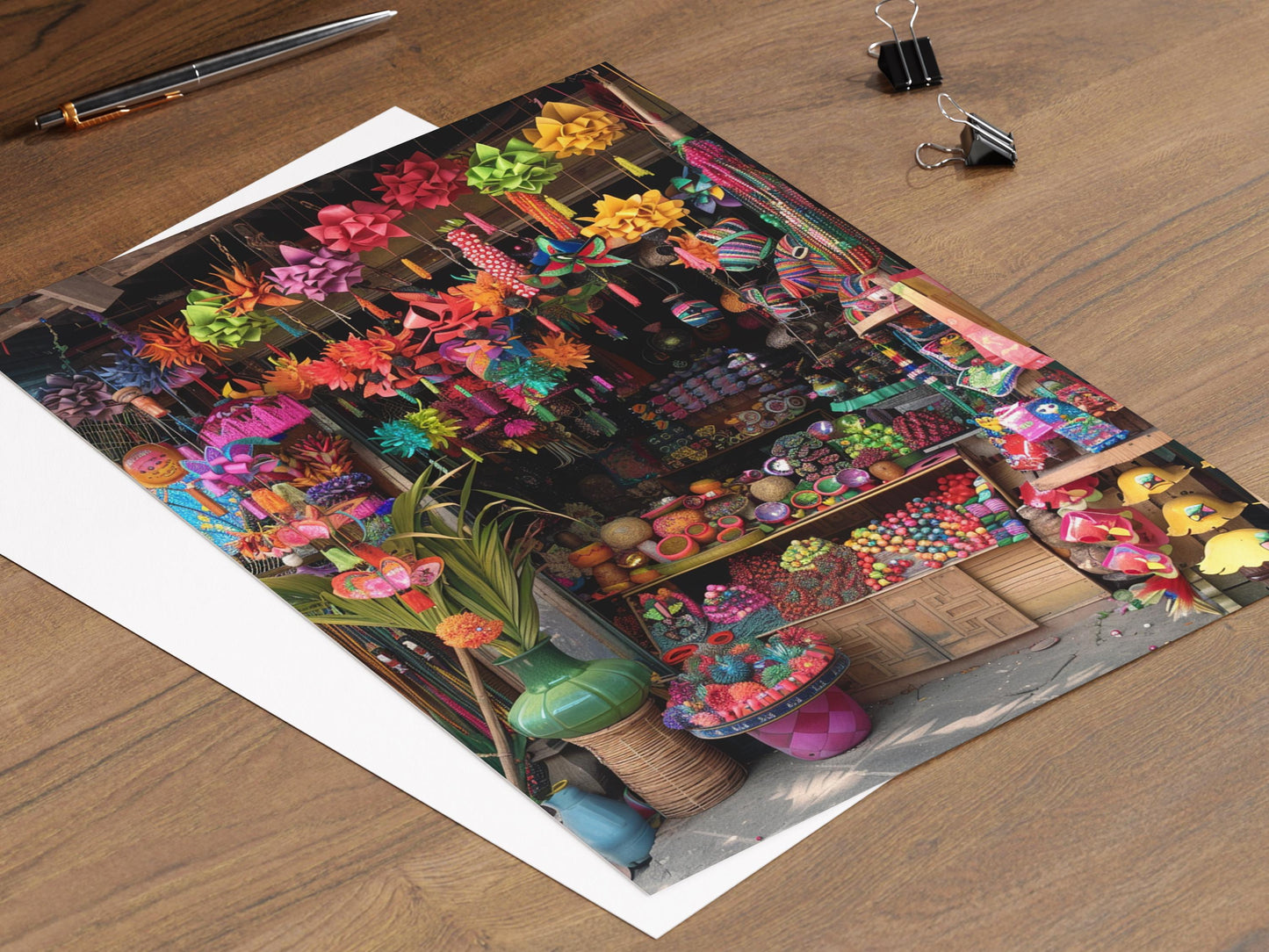 Affiche Village Philippin – Poster Art Coloré du Marché