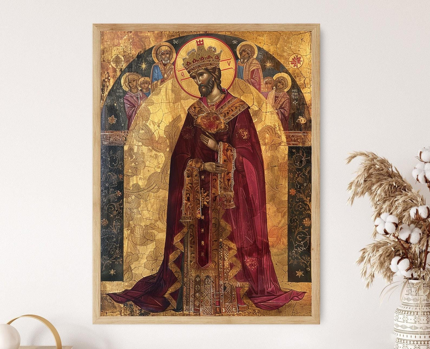 Affiche Constantin VI – Impression Icone Byzantin, Art Spirituel pour Décor de Prière