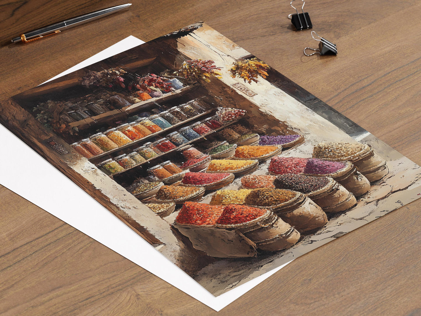 Affiche Épices du Punjab – Poster Coloré de Décoration Murale Indienne